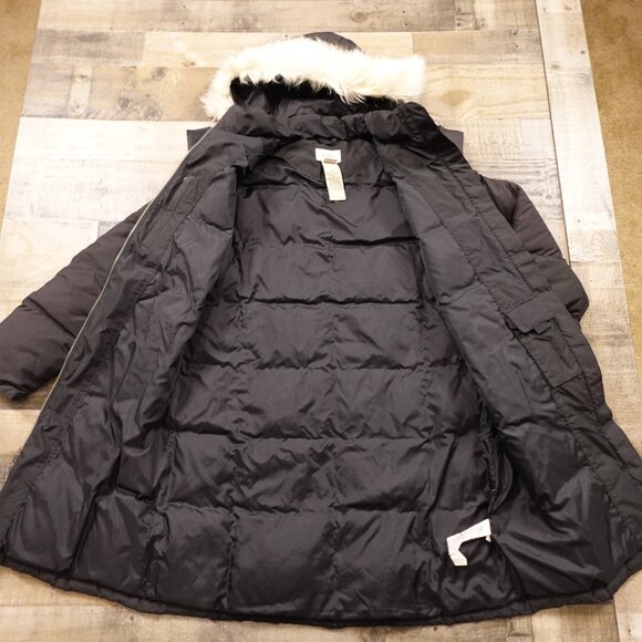 LL Bean down puffer jacket Ultrawarm Coat Three Quarter Length women's medium - Picture 13 of 15